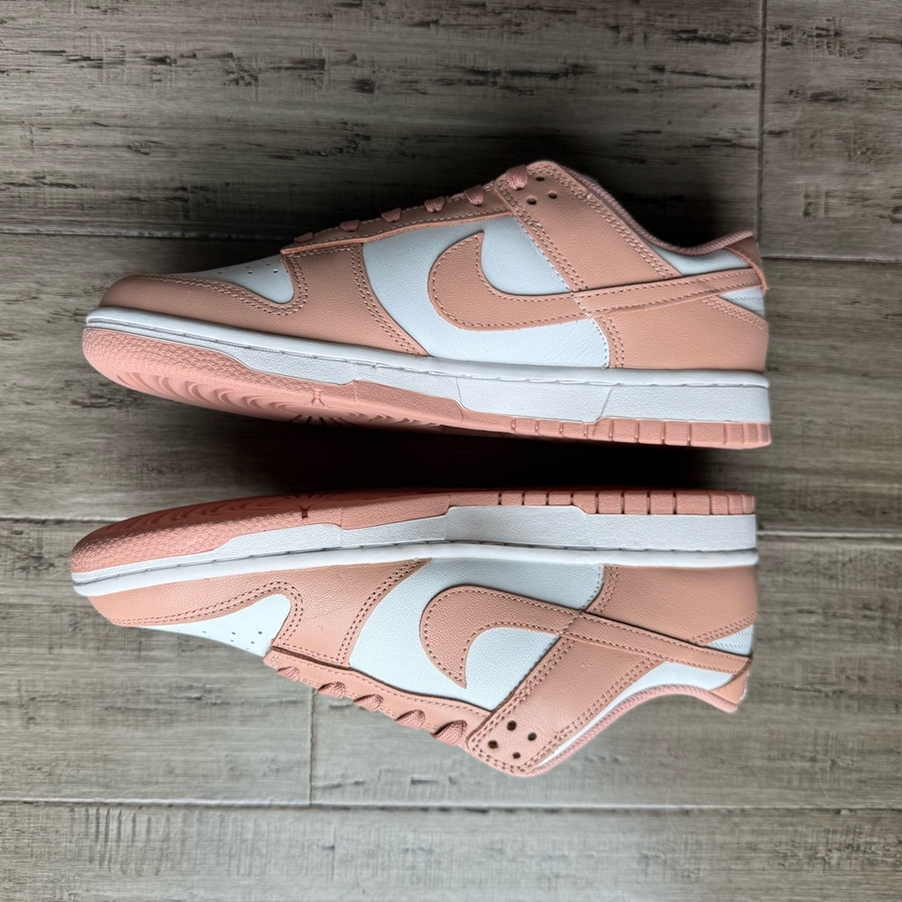 Nike Dunk Low Blush and White Low-Top Women’s Sneakers 8.5 W - Picture 3 of 6